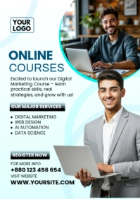 White Professional Online Course Template A2