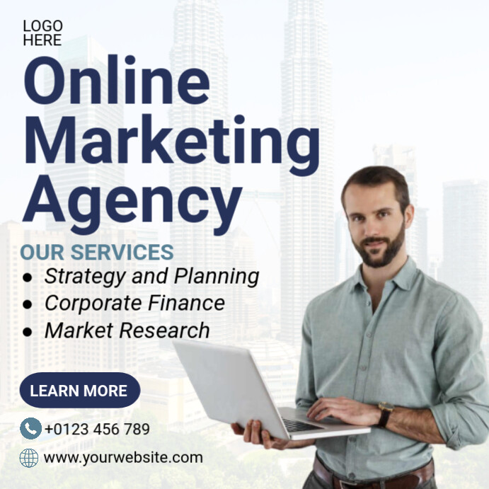 Copy of White Professional Online Instagram Post | PosterMyWall