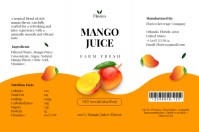 White Orange Juice Label Etiket Template - Page 2