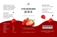 White Orange Juice Label Etiket Template - Page 3