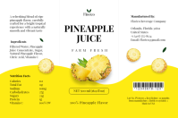 White Orange Juice Label Etiket Template - Page 4
