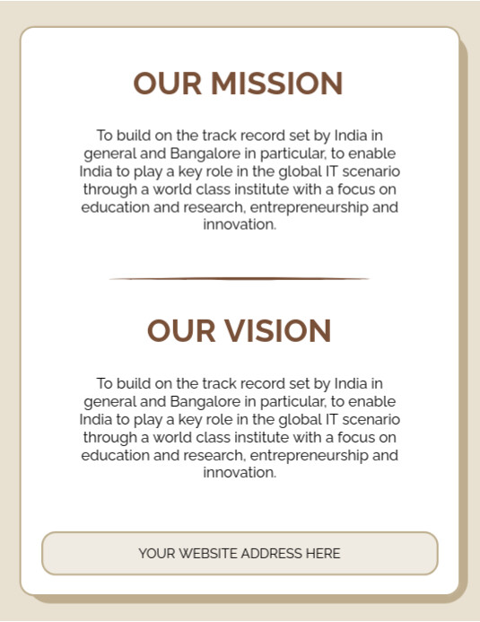 Plantilla de White Professional Our Mission And Vision Templates Flyer ...