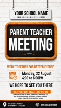 Blanco Parent Teacher Meeting Indaba yaku-Instagram Template