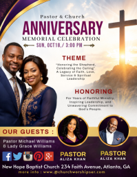 Blanco Pastor Anniversary Celebration Iflaya Template
