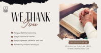 White Pastor Appreciation Facebook Shared Image Template - Page 2