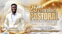 Hvid Church Pastoral Anniversary Digitalanzeige Template