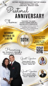 White Pastoral Anniversary Celebration Instagram Story Template