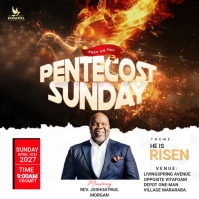 Blanc Pentecost Sunday Event Iphosti le-Instagram Template