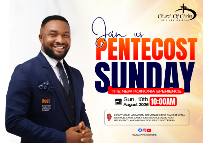 Pentecost Sunday Event Template | PosterMyWall