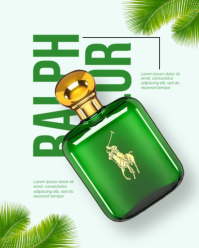 White Professional Perfume Ads Instagram Portrait template