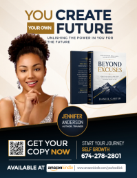 Hvid Personal Development Book Promotion Flyer Template