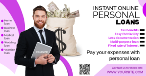 Blanc Personal Loans Facebook begivenhed cover Template