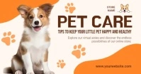 White Professional Pet Care Facebook Shared I template