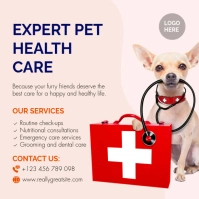White Professional Pet Care Services Instagram Post template