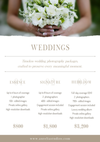 White Photography Pricing Guide A4 Template - Page 2