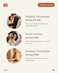 White Photography Pricing Guide Instagram Portrait Template - Page 4