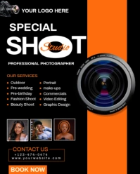 White Professional Photography Studio  Instagram Portrait template
