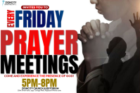 Weiß Prayer Meeting Poster Template