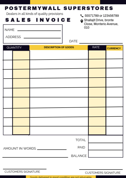 Plantilla de White Professional Professional Business Invoice Template ...