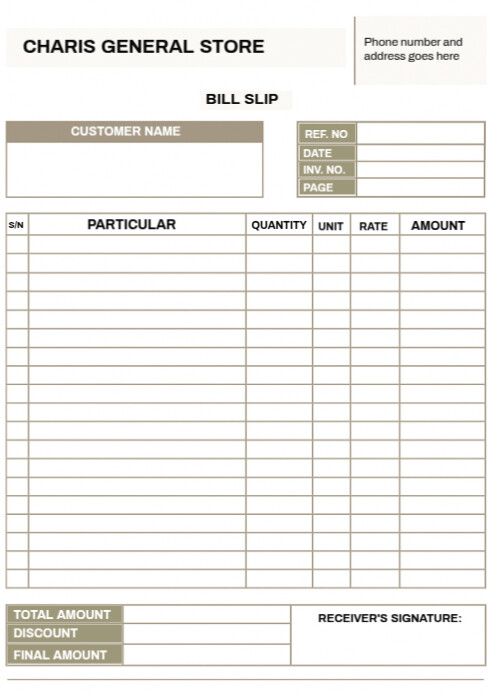 Modèle White Professional Professional Editable Business Invoice & Bill ...