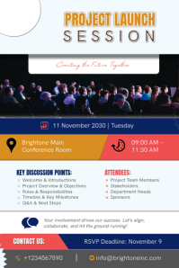 Blanco Project Launch Event Poster Template