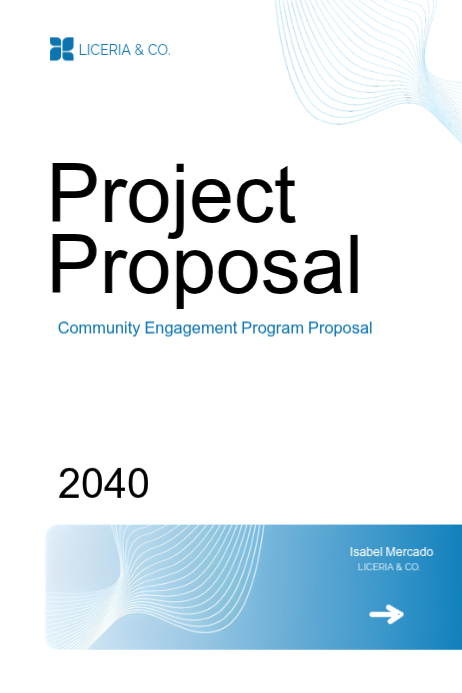White Professional Project Proposal Poster Template | PosterMyWall