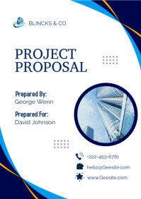 White Professional Project Proposal Template  A4