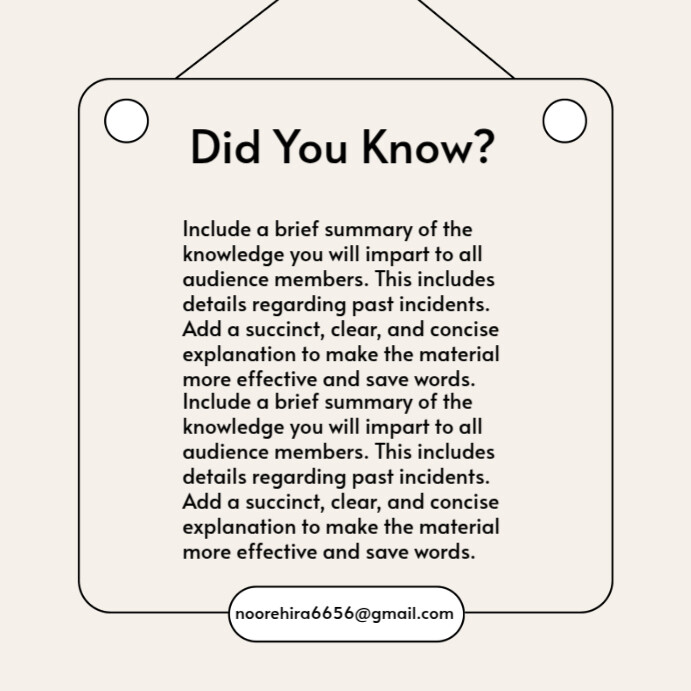 Informational Announcement Modelo | PosterMyWall