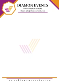 White Professional Purple, Orange, Black, Whi A4 template