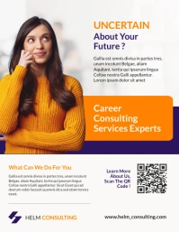 White Professional Purple Orange Professional 传单(美国信函) template