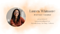 Wit Real Estate Business Card Visitekaartje Template - Page 1