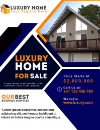 White Professional Real Estate  Flyer (us Letter) template