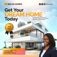 White Professional Real Estate Flyer Template  Instagram Post