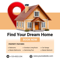 White Professional Real Estate Instagram Post template