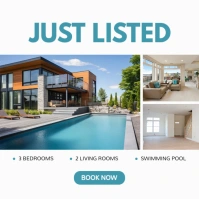 White Professional Real Estate Instagram Post template