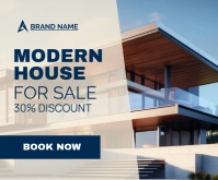 White Professional Real Estate Medium Rectangle template