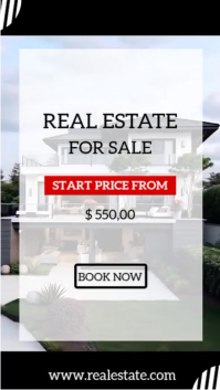 White Professional Real Estate Video Instagram Reel template