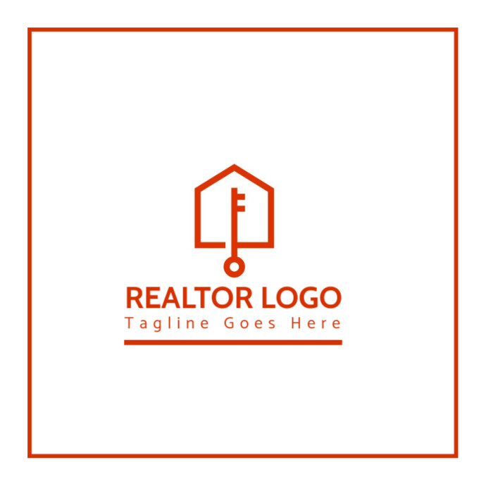 White Professional Realtor Logo, Realtor Logo, Realtor Logo Design, Realtor Logo Template, Home Sell