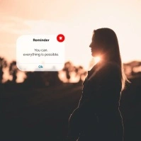 White Professional Reminder  Instagram Post template