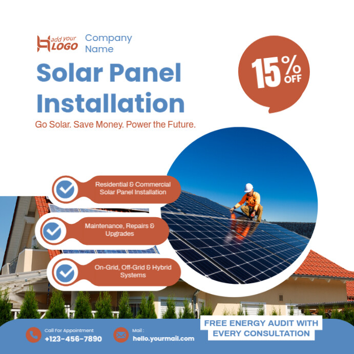 White Professional Renewable Energy Post Design Instagram Post Template ...