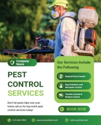 White Professional Residential Pest Management Instagram Portrait template
