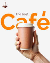 White Professional Restaurant And Cafe Instagram Portrait template