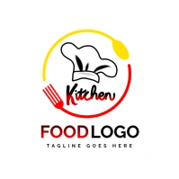 White Professional Restaurant And Food Logo template