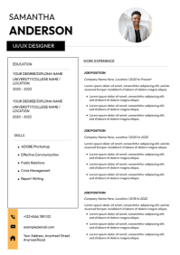 White Professional Resume A4 template