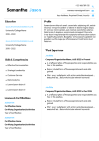 White Professional Resume A4 template