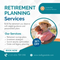 White Professional Retirement Planning Services Instagram Post template