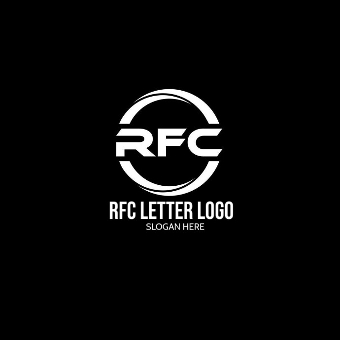 White Professional Rfc Letter Logo Logo Template | PosterMyWall
