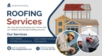 White Modern & Minimal Roofing Services Presentation (16:9) template