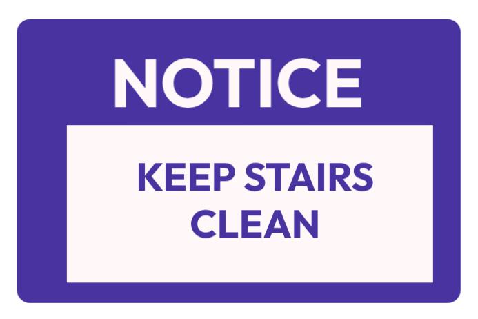 White Professional Safety Notice Poster Template | PosterMyWall