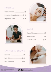 Weiß Salon Price List A3 Template - Page 2